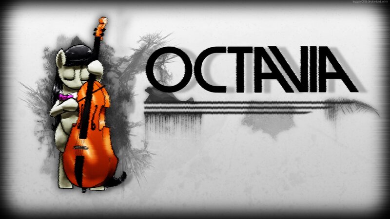 Pony Holding Cello — Black