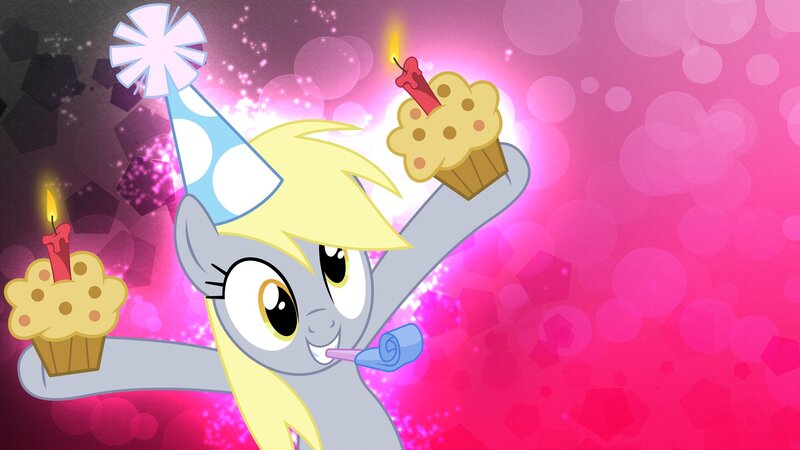 Pony Holding Cupcakes