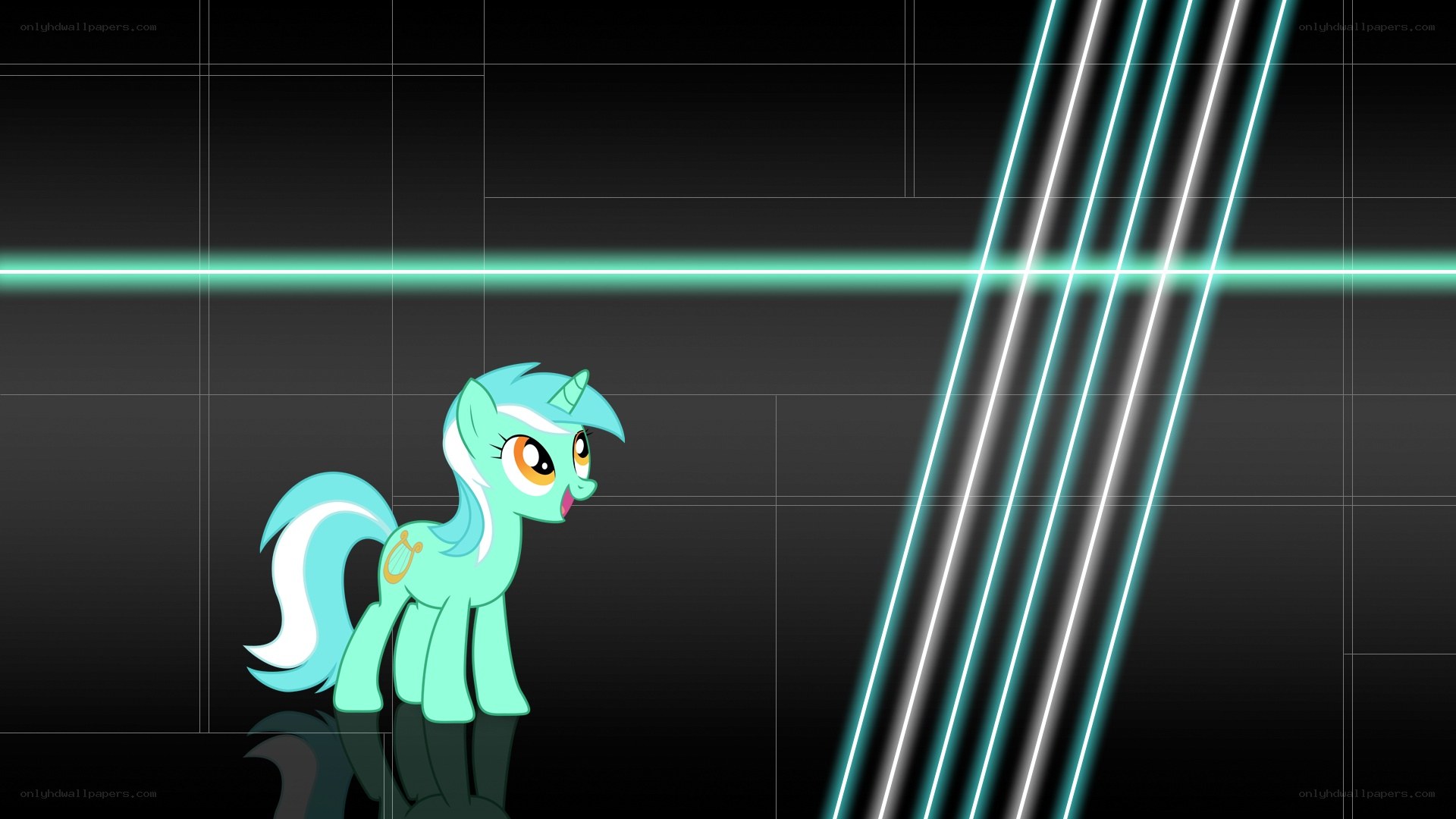 pony in a digital space