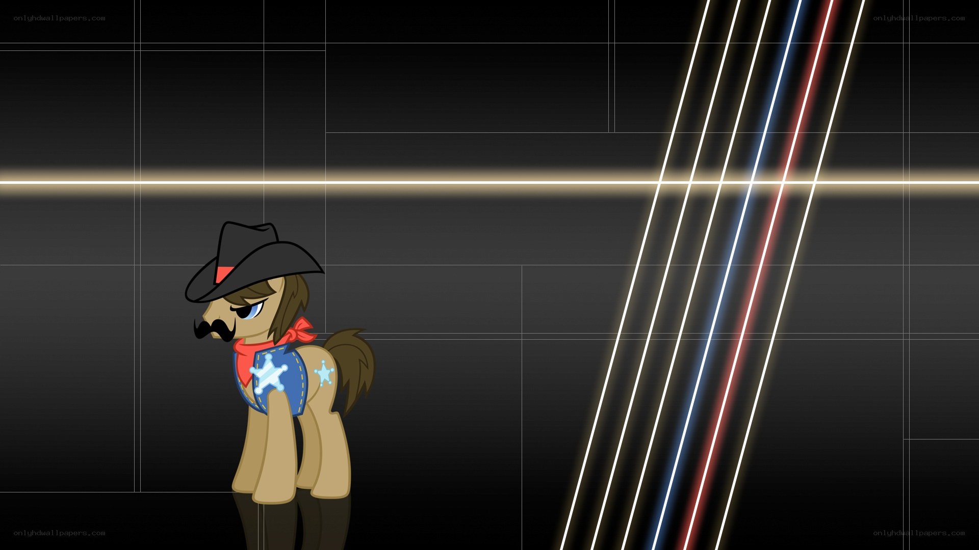 pony in cowboy hat