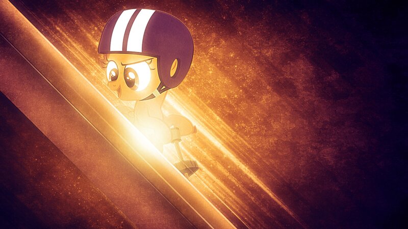Pony in Helmet