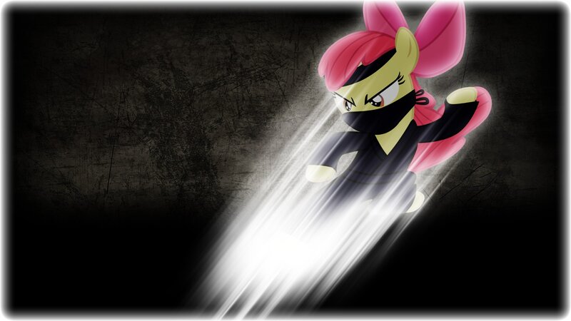 Pony in Ninja Outfit