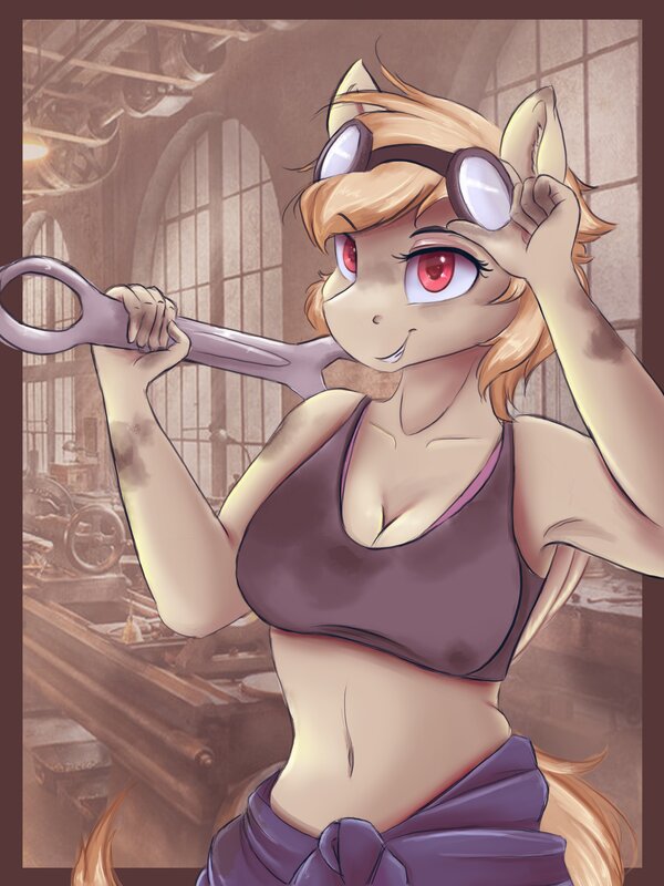 Pony Mechanic with Wrench
