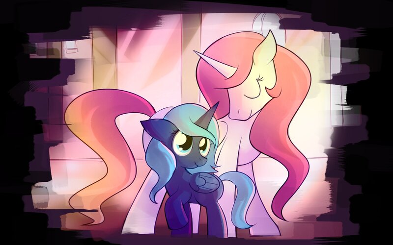 pony mother and child