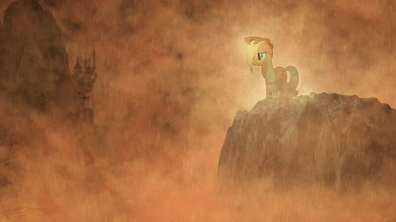 Pony on a Cliff — Brown