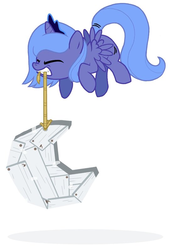 Pony on a stick