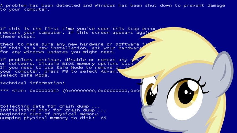 Pony on Blue Screen