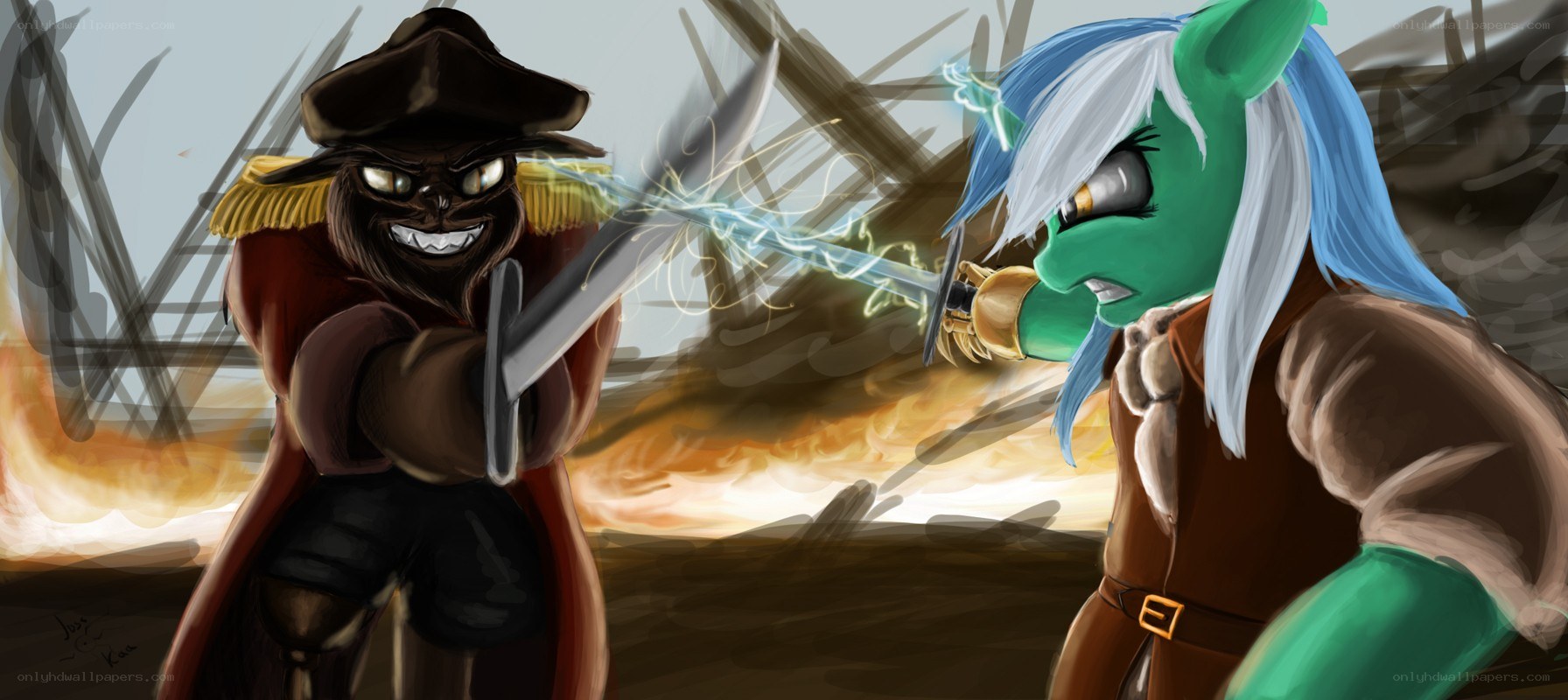 Pony pirate duel