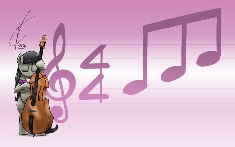 pony playing cello