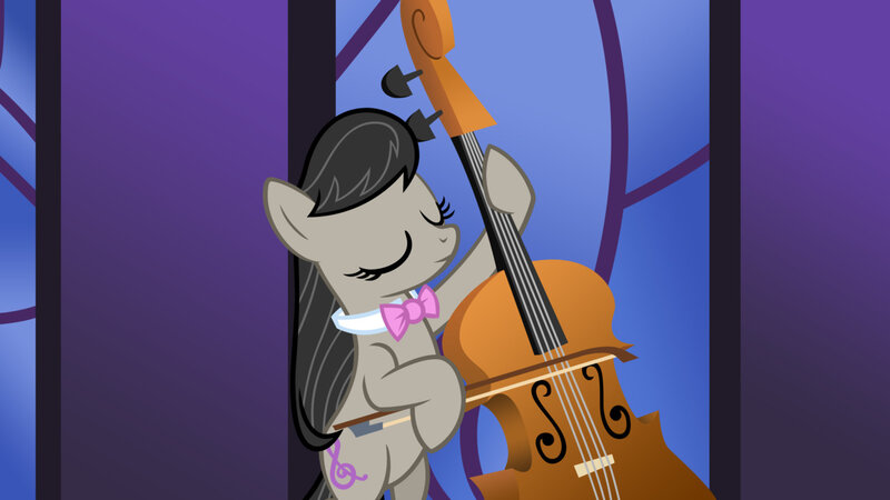 pony playing cello