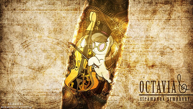 Pony Playing Cello — Brown