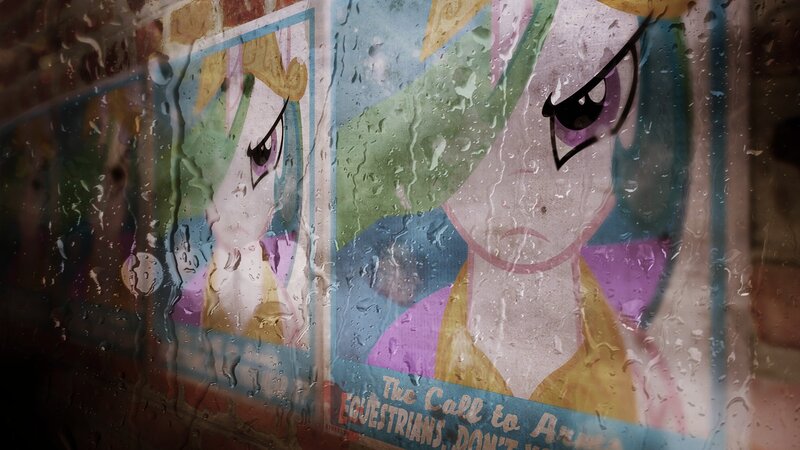 Pony Poster in Rain