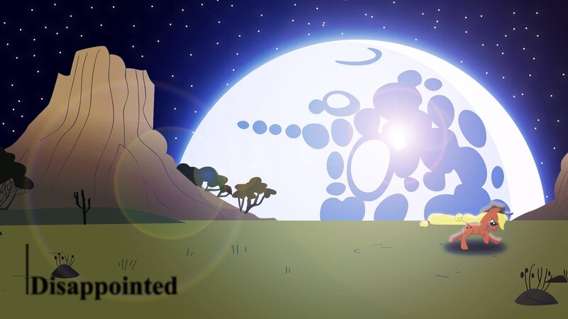 Pony Running at Night