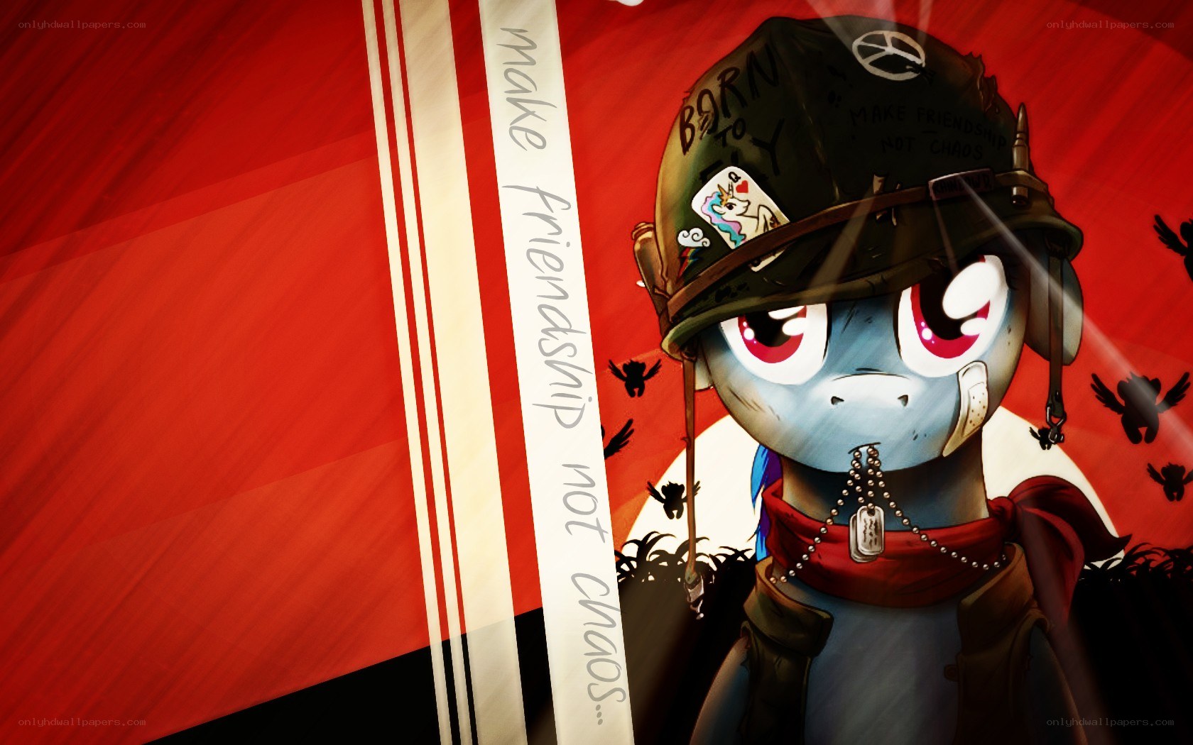 pony soldier with helmet
