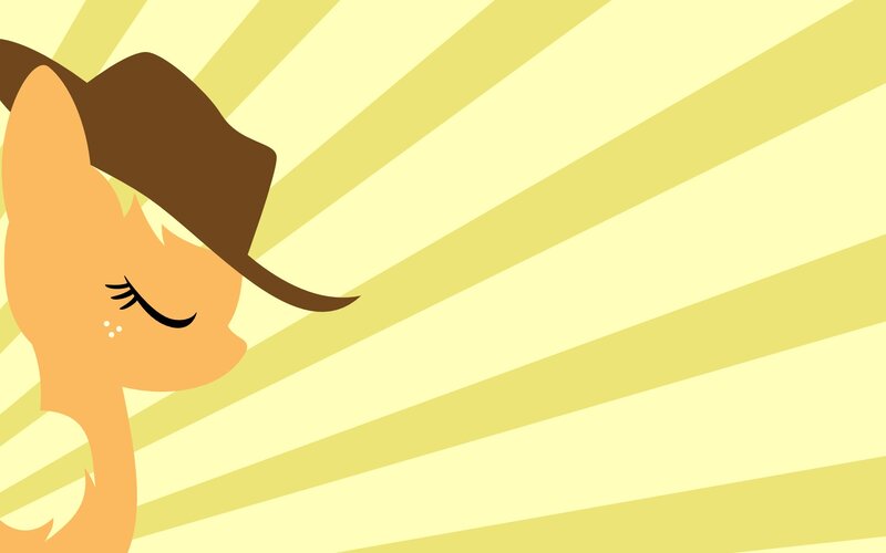 Pony Wearing Cowboy Hat — Yellow