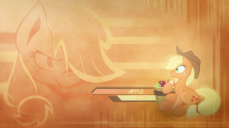 Pony with Apples — Orange, Calm, Autumn