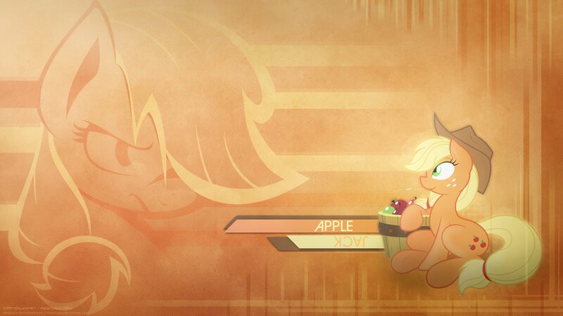 Pony with Apples — Orange