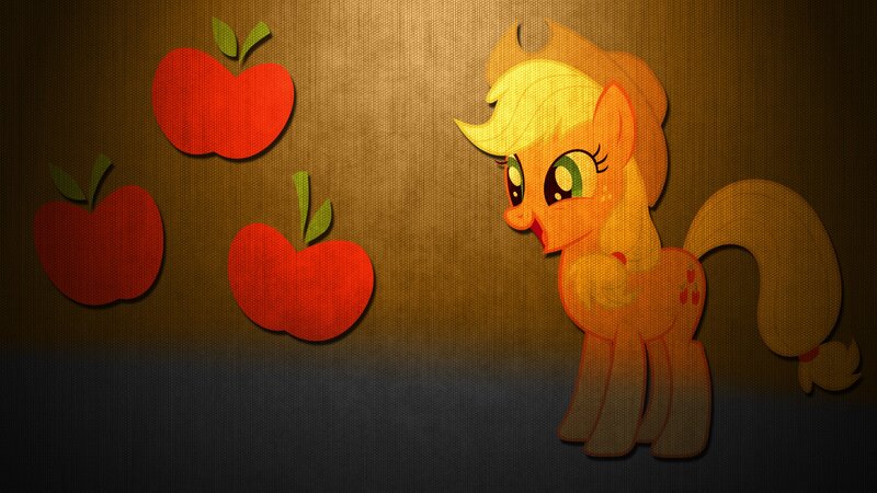 Pony with Apples — Yellow, Dramatic