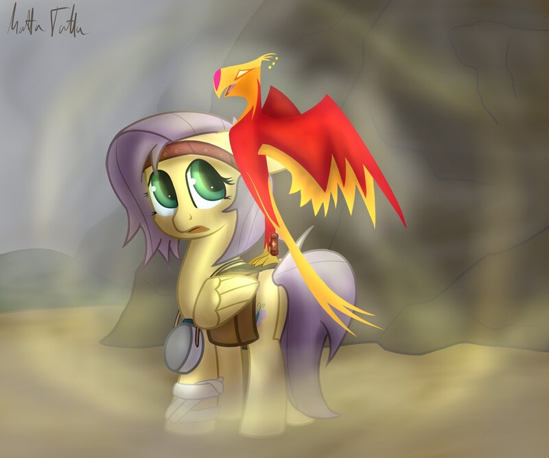 Pony with Bird on Back