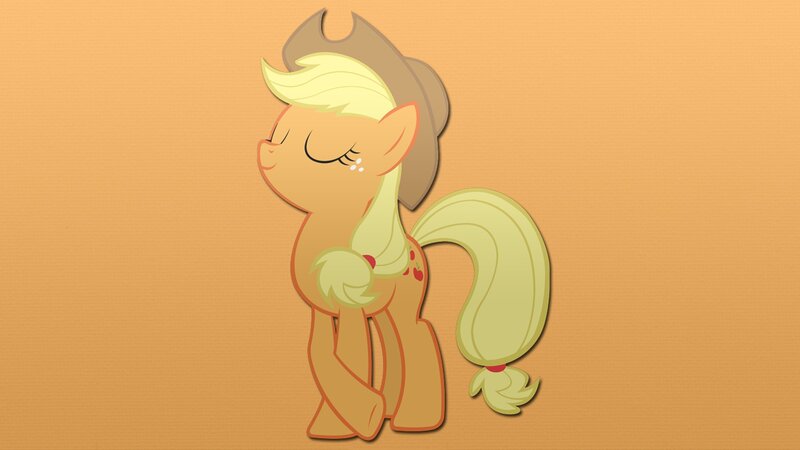 Pony with Blonde Hair — Orange, Calm
