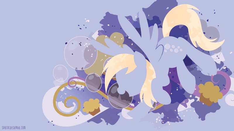 Pony with Blonde Mane — Purple
