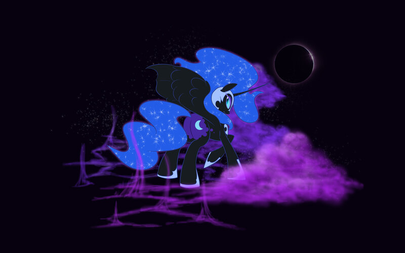 Pony with Blue Mane