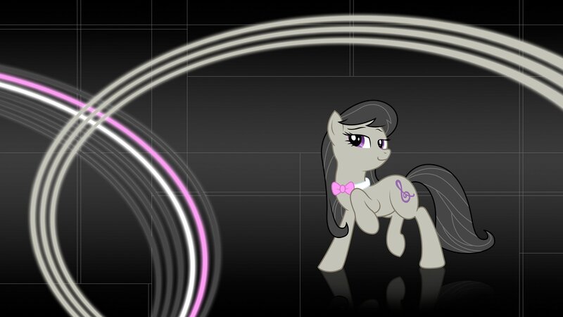Pony with bow and music note