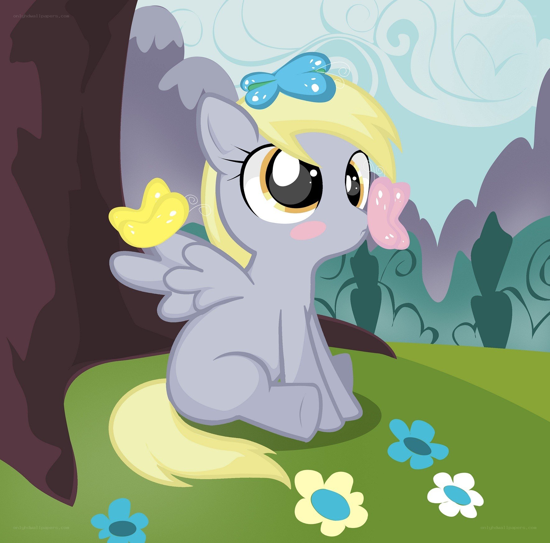 pony with butterfly wings