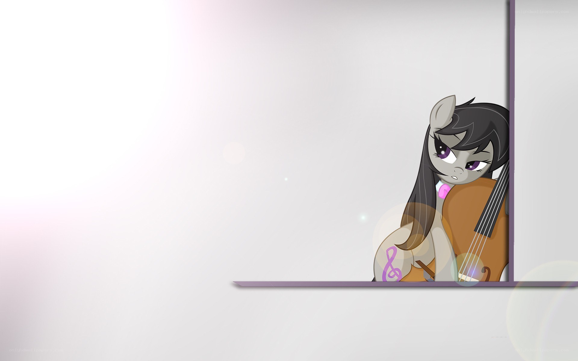 pony with cello peeking out