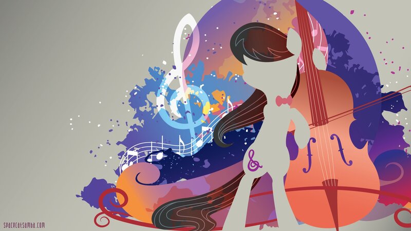 Pony with Cello — Purple, Artistic