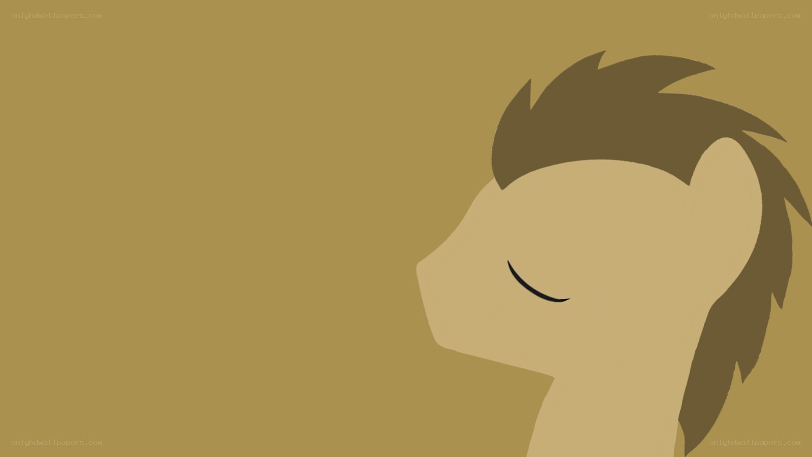 pony with closed eyes