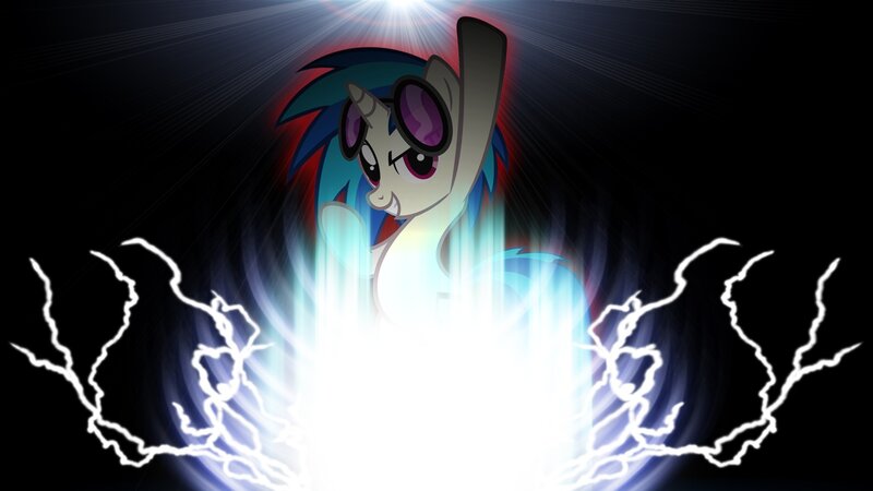 Pony with Glowing Eyes — Black