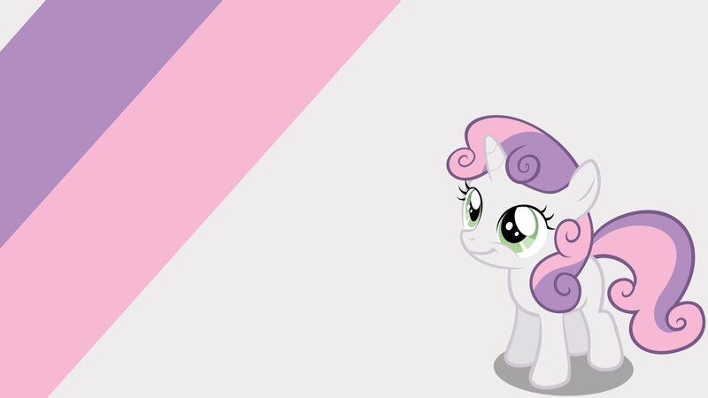 Pony with Green Eyes — White