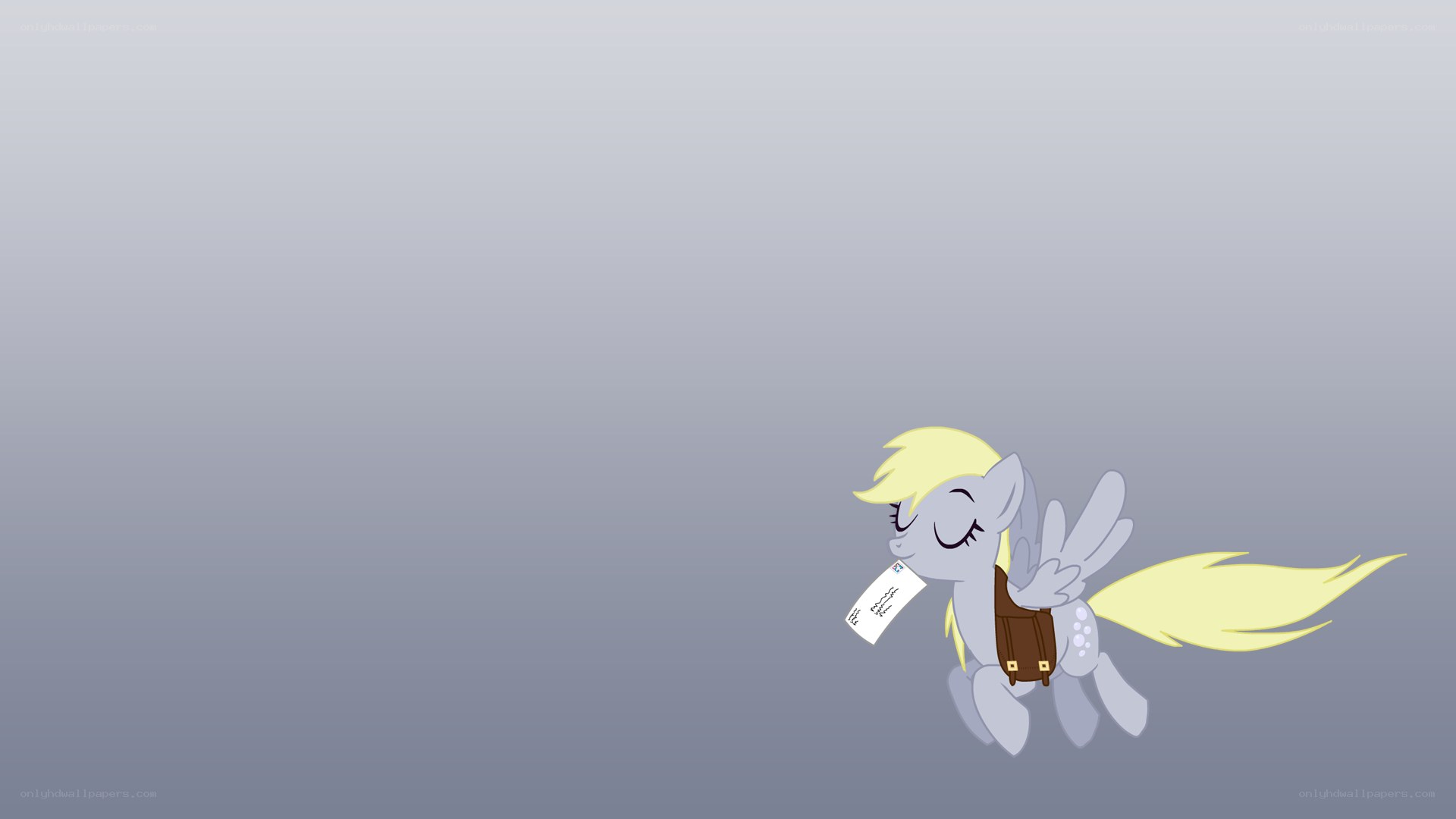 Pony with letter and bag