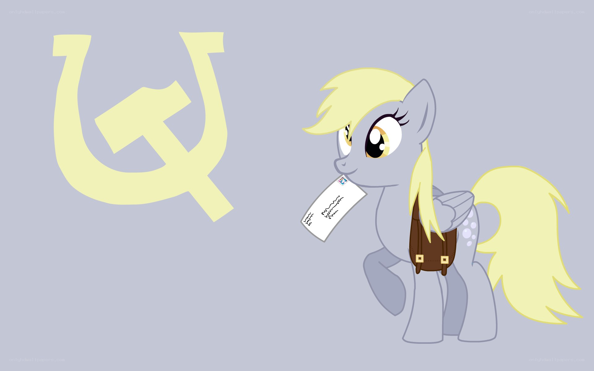 pony with letter and hammer