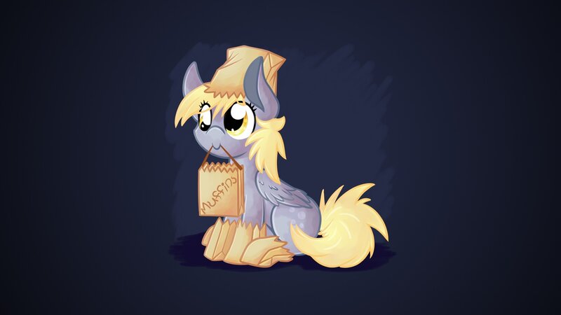 pony with muffins