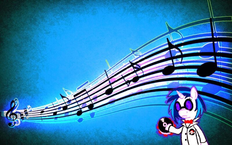 pony with music notes
