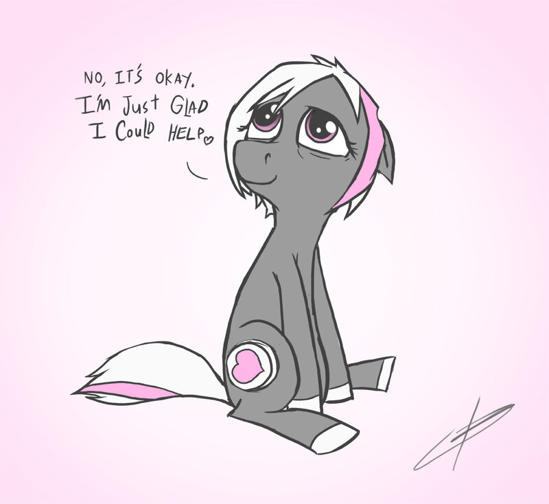 pony with pink mane