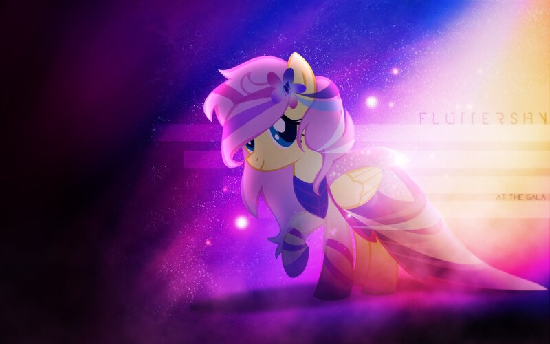 Pony with Purple Hair — Dramatic, Digital Art