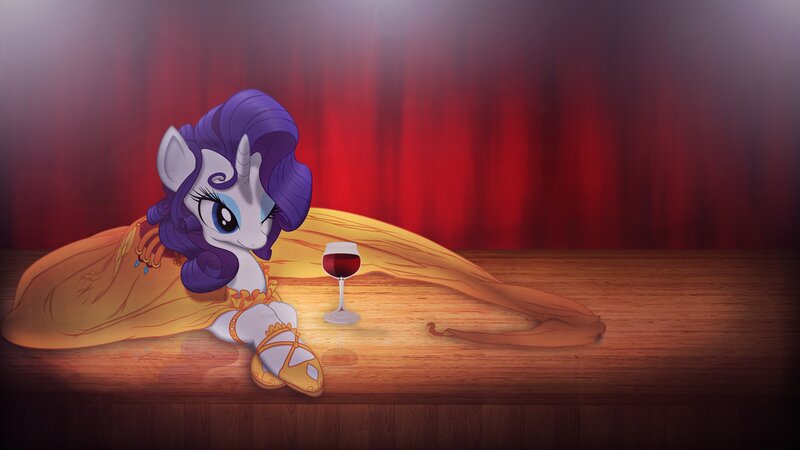 Pony with Purple Hair — Red