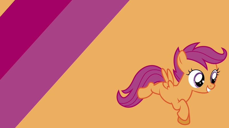 Pony with Purple Mane — Orange