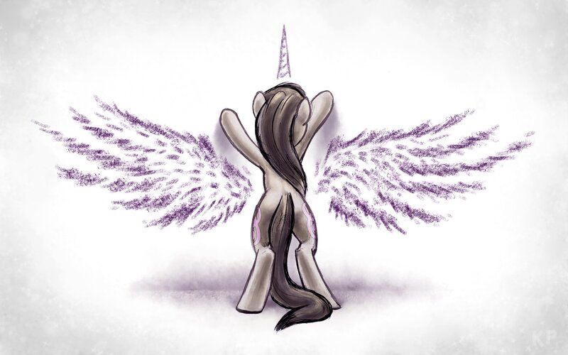 pony with purple wings
