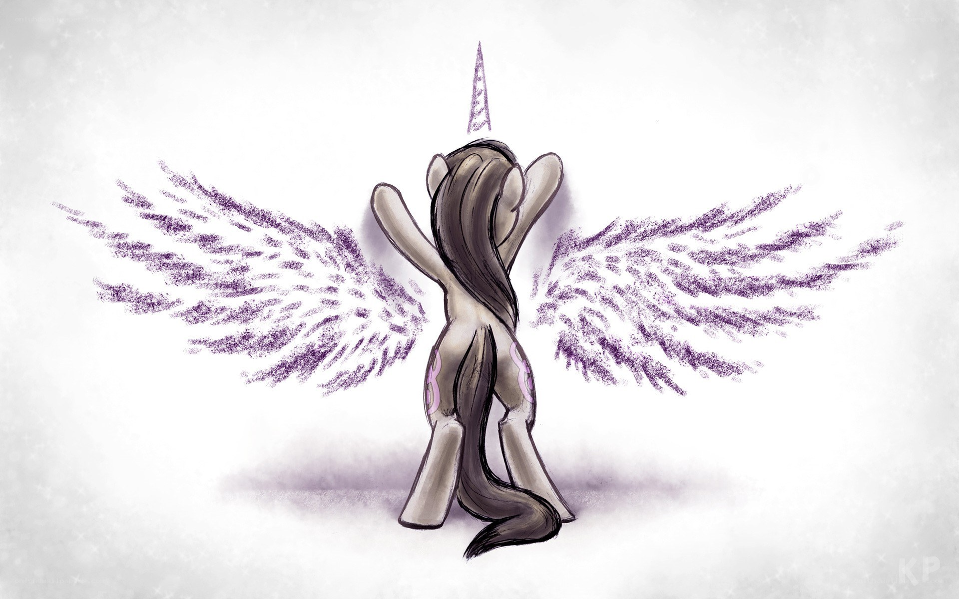 pony with purple wings