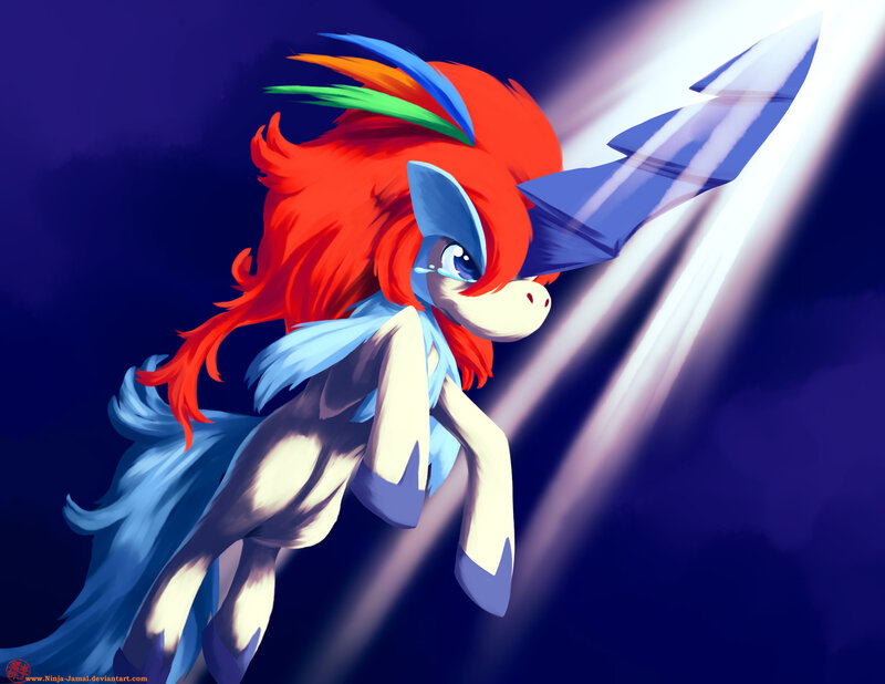 Pony with Rainbow Mane