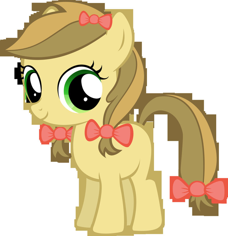 pony with red bows