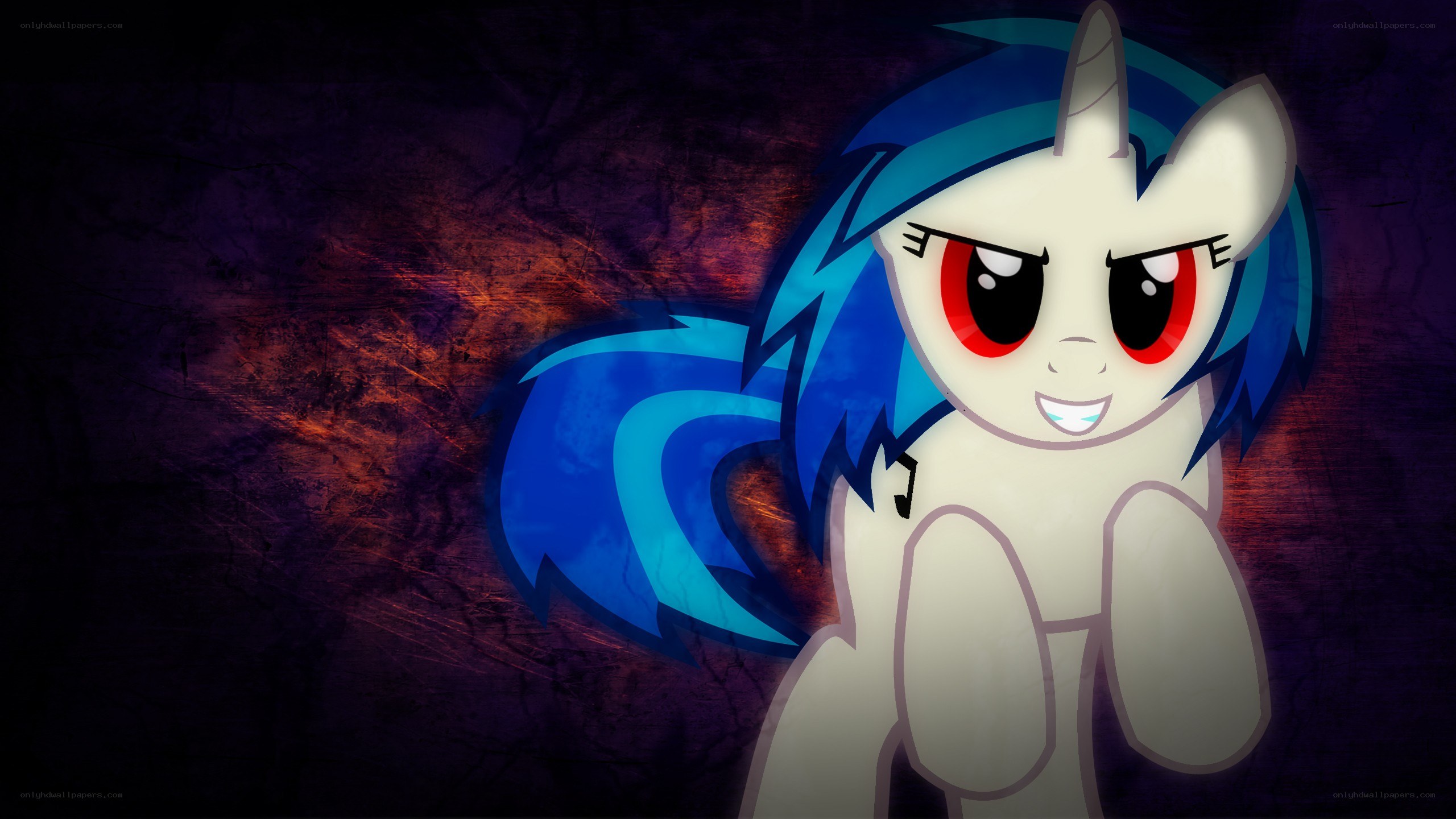 pony with red eyes