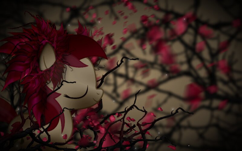 Pony with Red Mane — Dramatic