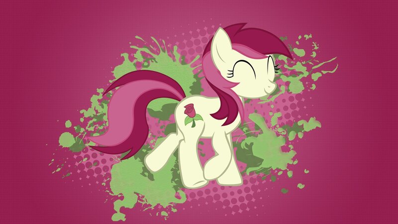 Pony with Rose Tattoo