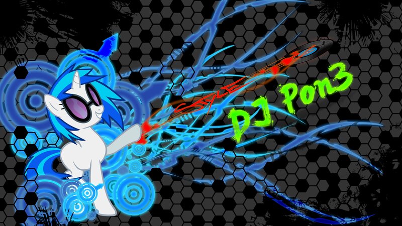Pony with Sunglasses — Blue
