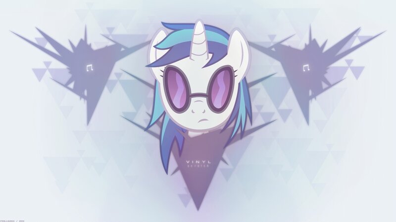 Pony with Sunglasses — White